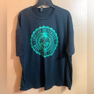 Chicano University Black Graphic T-Shirt - XXL